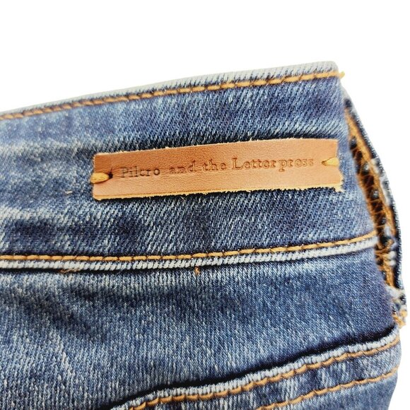 Pilcro And The Letterpress By Anthropologie Mid Rise Skinny Jeans Size 29 blue - Picture 8 of 15